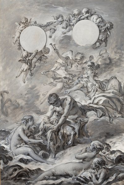 Alegoría de la educación de Luis XV, c.1756 de François Boucher